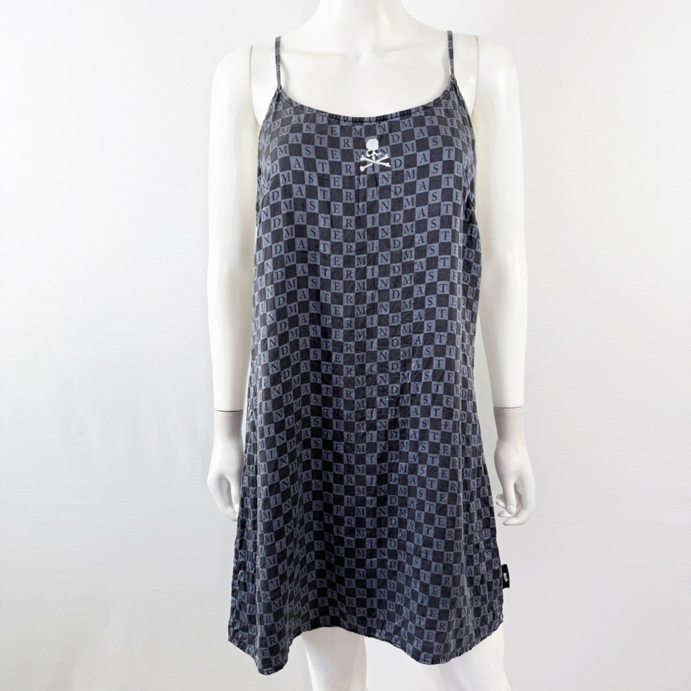 Mastermind X Vans Vault Gray Checkered Mini Dress Size M Gothic Skater Casual